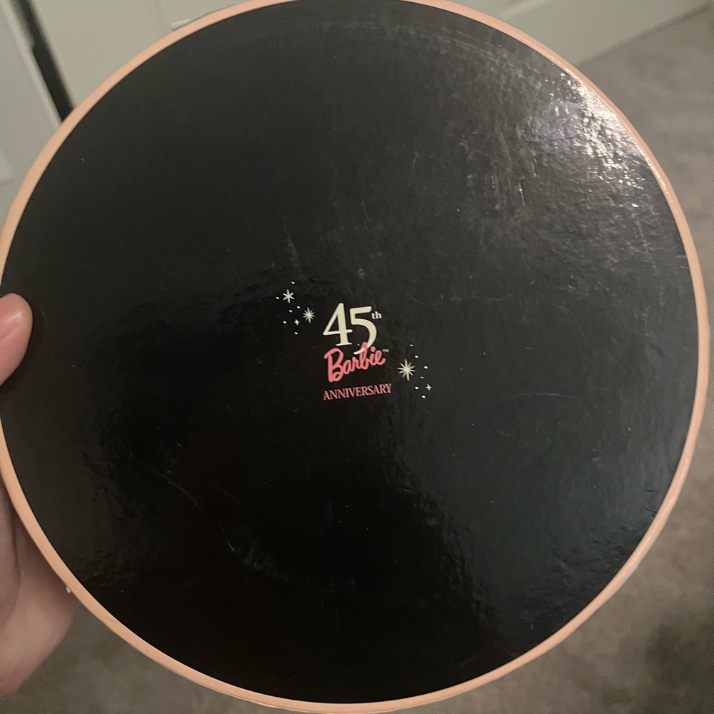 Barbie 45th Anniversary Black and Pink Keepsake Box